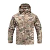 Outdoor Jackets Hoodies Shark Skin Soft Shell V4 Outdoors Military Tactical Jacket Men Waterproof Windproof Coat Hunt Camouflage Army Clothing 221203