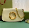 CC Round Interlocking G chian borse Blondie Borsa a tracolla ophidia borsa Designer donna Borse a tracolla lady sacoche pelle di lusso Hardware color oro