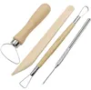 8st/set Återanvändbar DIY Pottery Tool Kit Hem Handarbete Clay Sculpture Ceramics Gjutning Ritningsverktyg SN427