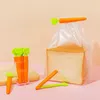 Pinces à sceller Clip de fermeture de sac de nourriture Bande dessinée en forme de carotte Pince étanche à l'humidité Garder au frais Clip de scellage Cuisine Accessoires pour la maison bb1205