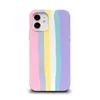 5pc/llot مع مربع لـ iPhone 11 Case Rainbow Silicone Facts for iPhone 12 11 X XR غطاء خلفي