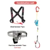 Cords Slings and Webbing SRT Rock Climbing Foot Ascender Riser With Pedal Belt Grasp Rope Gear Anti Fall Off Left Right foot ascend 221203