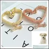 Hondenkragen ontleen aan diamant kathonden kragen het hele seizoen gouden roze huisdieren ketens schattige mooie bot hanger kraag voor chihuahua bichon dh4to