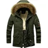 Men S Down Parkas Winter Warm Jackets Bont kraag Parka Lagen