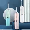 Other Oral Hygiene Irrigator Dental Water Jet For Teeth USB Rechargeable Portable Flosser 4 Nozzles 200ML proof IPX7 Tooth Cleaner 221203