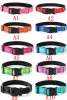 Reflective Dog Collars Colorful Fadeproof Designer belt for Large Dogs with Soft Neoprene Padded Breathable Nylon Puppy Collar Adjustable Pet Supplies P1205