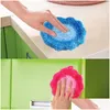 Sponges Scouring Pads Flower Shaped Dish Scrubber Sponges Nonscratch Cute Home Kitchen Tool Bowls Pan Washing Cleaning Cloth Scour Dh1Ub