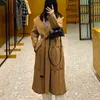 Women's Down Parkas Women Cashmere Coat 2023 100 ull naturliga damer Long Fur H9029 221205