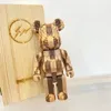 New Spot Game Bear Brick 400% Wooden Horizon Wave Chess Pattern Tide Handmade Ornament 28CM