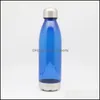 Bottiglie d'acqua 750Ml Bottiglie d'acqua sportive Forma di bottiglia di cola Tritan Flacone riutilizzabile in plastica non tossica con acciaio inossidabile a prova di perdite Tw Dhls2