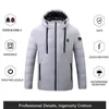 Hombres Abajo Parkas Hombres Áreas enteras Chaqueta con calefacción USB Invierno Al aire libre Chaquetas de calefacción eléctrica Deportes cálidos Abrigo térmico Ropa Algodón calentable 221205