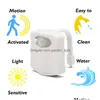 Gece Işıkları Led Tuvalet Koltuğu Gece Işıkları 8 Renk Akıllı Pir Hareket Sensörü WC Işık Pil Powered Tuvalet için Arka Işık