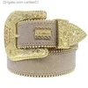 2022 Fashion Belts for Women Designer Heren BB Simon Rhinestone Belt met bling steentjes als cadeau Caritas018127124