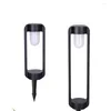 Lampe à gazon LED étanche avec piquets d'insertion, pilier lumineux d'extérieur pour chemin de jardin, borne extérieure de route au sol