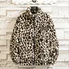 Men S Down Parkas Leopard Hooded Veste d'hiver streetwear japonais Casual Plush S for Brand Coat 221205
