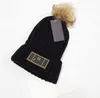 Fur Ball Knitted Hat Designer Trendy Cute Woolen Cap Tall Crown Pullover Keep Warm Beanie Hats Retro