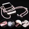 سماعات قلادة جديدة للحجرات الراقية من الحجرات الوردية مع سماعات أذن للميكروفون لجهاز iPhone Xiaomi Brithday Gift