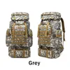 School Bags 80L Waterproof Molle Camo Tactical Military Army Hiking Camping Backpack Travel Rucksack Outdoor Sports Climbing Bag 221205