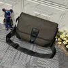 Archy Messenger MM bag Men's 15-inch Laptop Shoulder Bag Luxurys Flap For Men Monograms pattern Jacquard strap Graffiti Green CrossBody