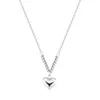 Chains Toutcale Romantic Hearts Pendant Necklace Women Genuine 925 Sterling Silver Link Chain Fine Wedding Party Jewelry Gift