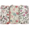 Portefeuilles Kandra Aquarelle Fleur PU En Cuir Long Portefeuille Embrayage Bourse Femmes Fermeture À Glissière Autour De La Pochette De Voyage Titulaire De La Carte Sac De Téléphone Filles Cadeau