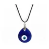 Sleutelringen 10 -stcs/lot Vintage Sier Turkse traanblauw glas Evil Eye Charm Keychain Gifts Fit Key Chains Accessoires Sieraden 553 Z2 DHVMG