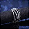 Trouwringen Twist etnische stijl Vrouwen trouwringen met zwarte witte steen micro verhard verrassingsgeschenk voor trendy juwelenring 25 D3 DH9QP