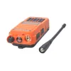Orange Walkie Talkie UV-9R Plus UHF VHF double bande IP57 imperméable 8W 128CH VOX FM PORTABLE RADIO TWO WORK UV9R Plus avec casque