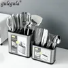 Other Kitchen Storage Organization Knife Holder Tube Spoon Box Rack Item Cutlery Organizer Tableware Draining Chopstick Cage With Water Outlet Tra 221205