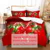 Bedding sets 3D Christmas Quilt Cover Set Duvet Comforter Pillow Case Bed Linens Twin Queen King Double Full Single 3PCS 2PCS Bedroom 221205