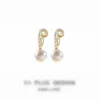 Backs Earrings Pearl Ear Clips Female Temperament Vintage Classic 2022 Elegant Beads Glamour Korean Fashion Items Party