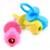 Hondenspeelgoed kauwt 9cmx3.7cm TPR Pacifier gevormde hond kinderziektes kauwspeelgoed interactieve tanden reinigen puppy antibite training inventaris wht0k