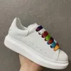 Zapatos casuales Diseñadores de gran tamaño con cordones mujeres hombres zapatillas plataforma suela blanco negro alpargata cuero terciopelo gamuza Sneaker alexander