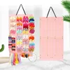 Förvaringslådor Pouch Practical Universal Foldble Baby Bow Pannbandshållare för garderob Hanging Bag Organizer