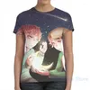 T-shirts pour hommes Mystic Messenger - Yooran Moon Star T-shirt pour hommes Femme All Over Print Fashion Girl Shirt Boy Tops Tees T-shirts à manches courtes