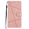 Leather Wallet Cases For Motorola Moto E22 G62 G60 4G G42 E32 G52 G22 Business Vertical Line Fashion Card Slot Holder Phone Flip Cover Skin Feel Smart Kickstand Pouch