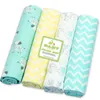 Blankets Swaddling 4PcsLot 100% Cotton Muslin Flannel Baby Swaddles Soft borns born Diapers Swaddle Wrap 221205