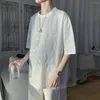 T-shirt da uomo 2022 T-shirt riflettente con stampa pipistrello maschile estiva Camicia Harajuku con top allentato stile coreano