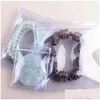 Jewelry Pouches Bags 20pcs / lot Transparent PVC Bijoux Pochettes Sacs Clair Antioxydation Zip Lock Boucle D'oreille Pendentif Collier Bracelet Dhlkw