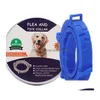 Coleiras de cachorro trelas trelas pet pulga e colar de carrapato para cães gatos até 8 meses prevenção antimosquito repelente de insetos filhote de cachorro su dh4ra