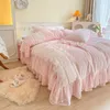 Bedding Sets Vintage French Princess Bed Skirt Conjunto