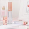 Förpackningsflaskor tomma lipglansrör DIY Lip Gloss Mask Creakerbehållare Rose Guld påfyllningsbara flaskor Packning 20st/Lot 454 N2 Drop D DHWLV