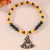 Strand vendendo joias de férias Halloween Pumpkin Bracelet Style Festival Ghost Festival Orange Rice Bead Charm Gift Wholesale