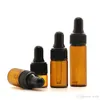 5 ml Mini Amber Glass Essential Oil Droper Bottles Refillerbara tomma ￶gondroppar Parfym Kosmetisk flytande lotion Provlagringsbeh￥llare
