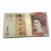 Gra rekwizytów Fake pieniądze UK Filmy bankowe funty zagraj 20 50 notatek kopia 10 GBP kasyno po booth181e iigjg