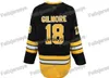 Мужчина 18 Happy Gilmore Movie Hockey Jersey Двойное сшитое номером название майки в наличии