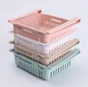 Kitchen Adjustable Stretchable Refrigerator Organizer Drawer Basket Drawers Pull-out Fresh Spacer Layer Storage Rack Box Holder SN4760