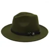 Bérets hiver automne laine femmes Fedora chapeau fascinateur dame papa Jazz parrain Steampunk Cloche casquette taille 56-58CM