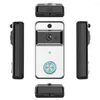 Videodörrtelefoner Smart Wireless WiFi Home Security Doorbell Camera Phone 2-vägs ljudintercom med Echo avbokningsvisual