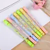 PCS/LOT CREATIVE NINJA ROTERABLE GEL PEN S￶t 0,5 mm svart bl￤ck Signatur Pennor Stationery Present Office School Supply Wholesale